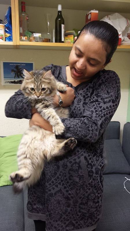 visitor of the day playing with Aditi